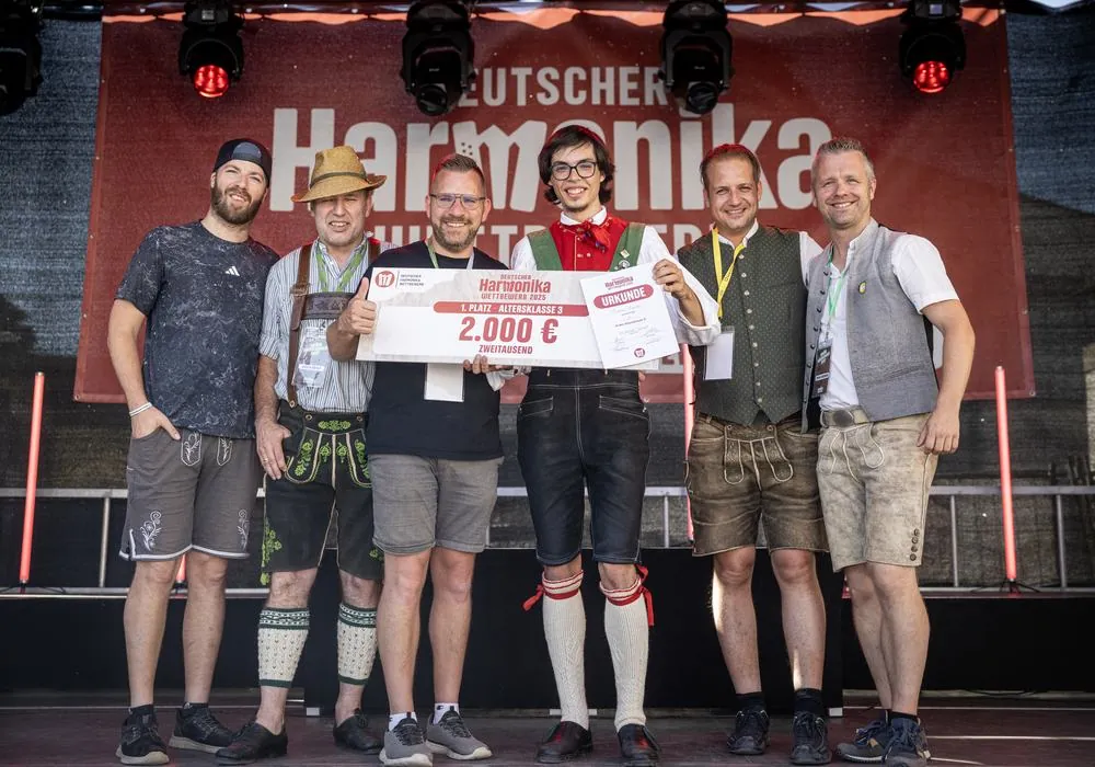 Siegerehrung Altersklasse 3 beim Wettbewerb 2025